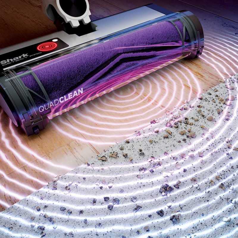 Shark® Cordless Detect Pro™ Auto-Empty System with QuadClean™ Multi-Surface Brushroll Cordless Vacuums - Shark