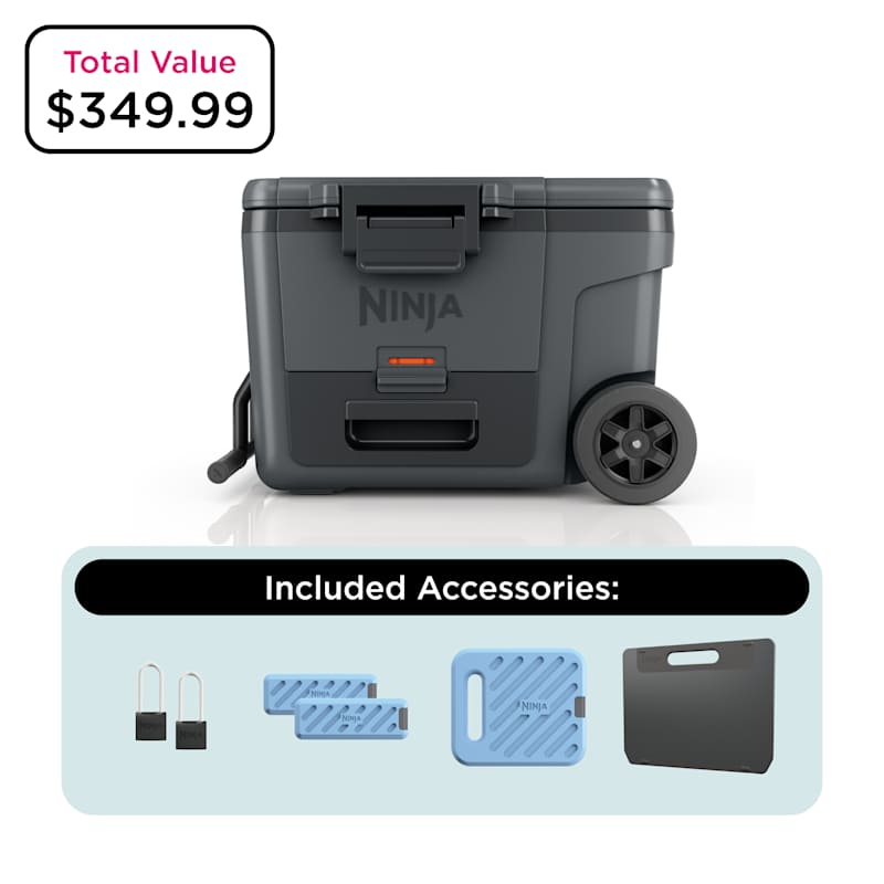 Ninja FrostVault™ 45qt Wheeled Cooler with Dry Zone Bundle