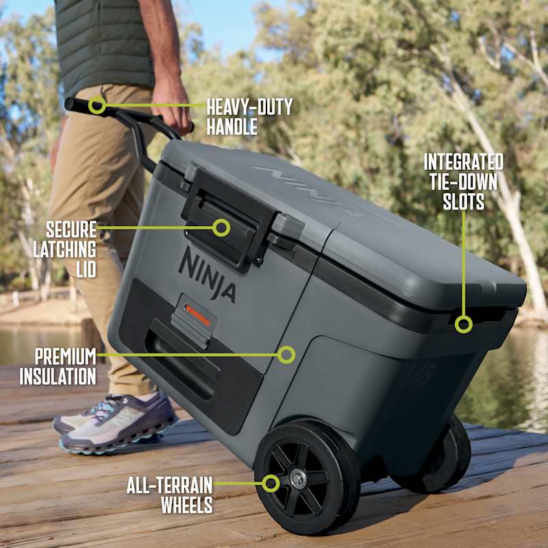 Ninja FrostVault™ 45qt Cooler with Wheels & Accessories in