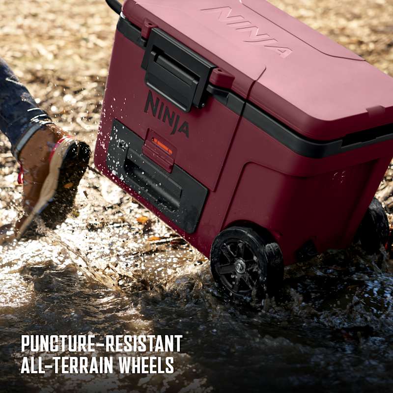 れん☆Hart Fusion Ninja FrostVault™ 45qt Wheeled Cooler with Dry Zone Bundle