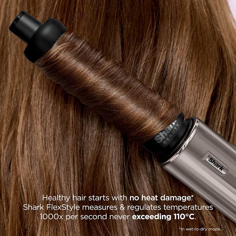 Shark FlexStyle 4-in-1 Air Style & Hair Dryer, Mocha Silver 