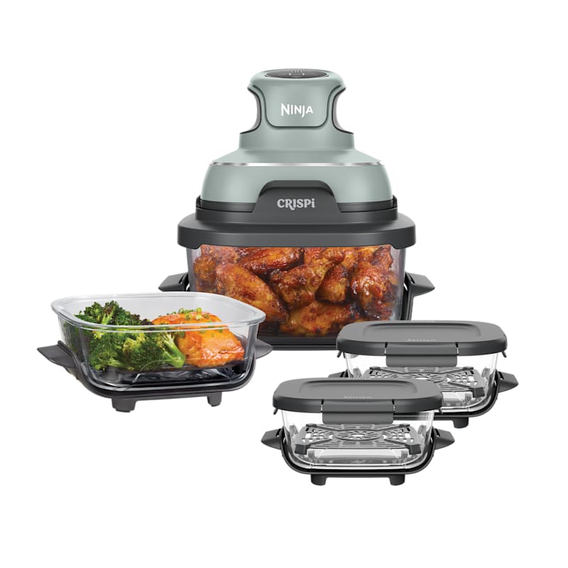 Ninja CRISPi 4-in-1 Portable Glass Air Fryer Meal Prep Set - Sage