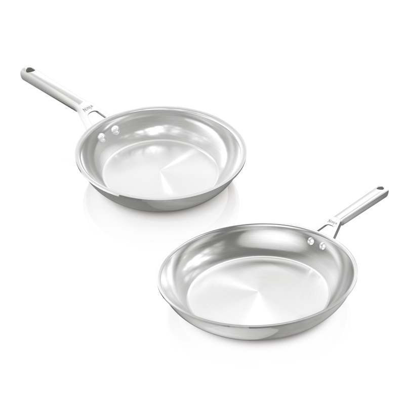 Ninja EverClad Stainless Steel 2-Piece Frying Pan Set C92000EUI