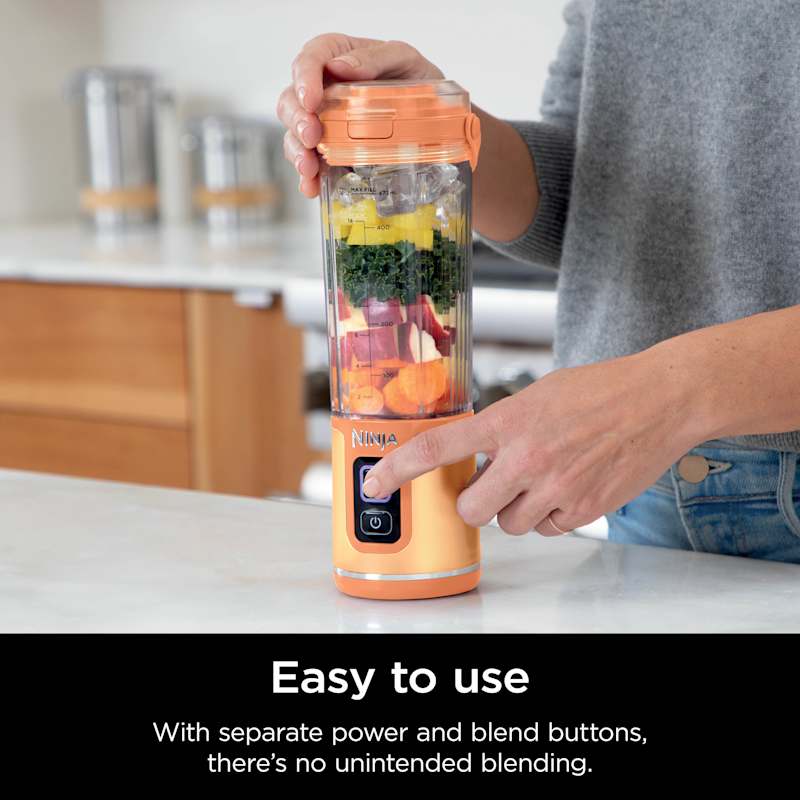 Ninja Blast™ Portable Blender Orange Apricot | SharkNinja