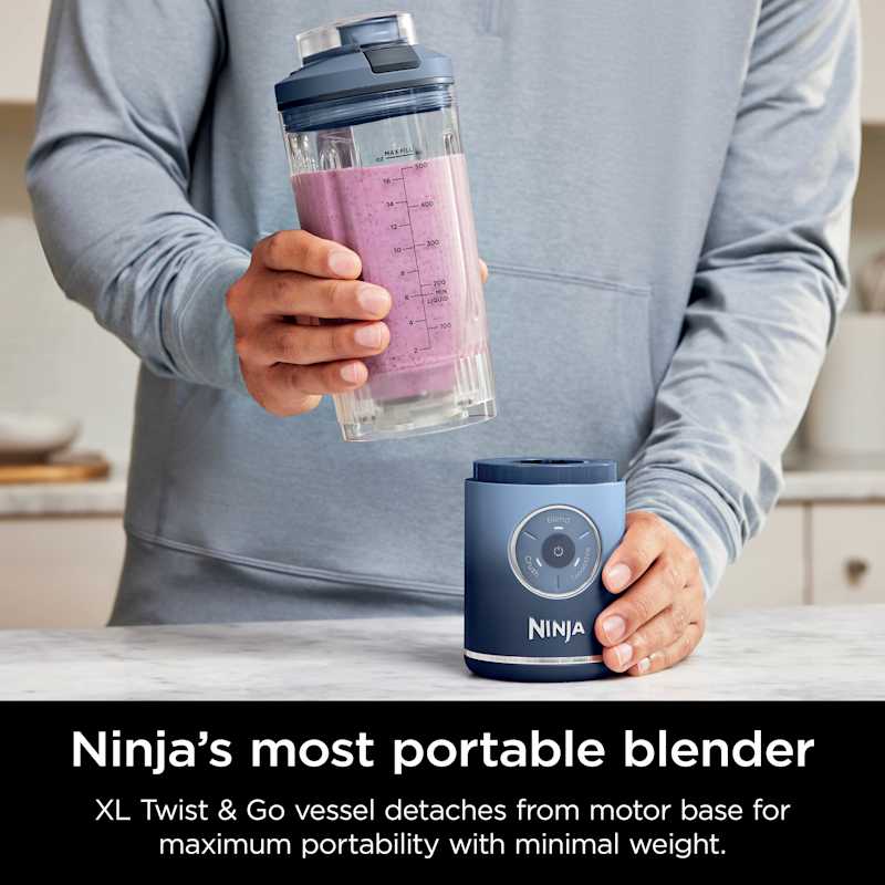 Ninja BLAST MAX 650ml ジューサー Ninja Blast™ Max Cordless Portable Blender Dusty Pink