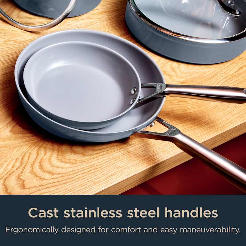 Ninja® Ceramic Pro 10-Piece Cookware Set Midnight Blue | SharkNinja