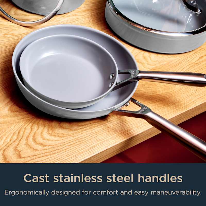 Ninja® Ceramic Pro 11-Piece Cookware Set Neutral Gray | SharkNinja