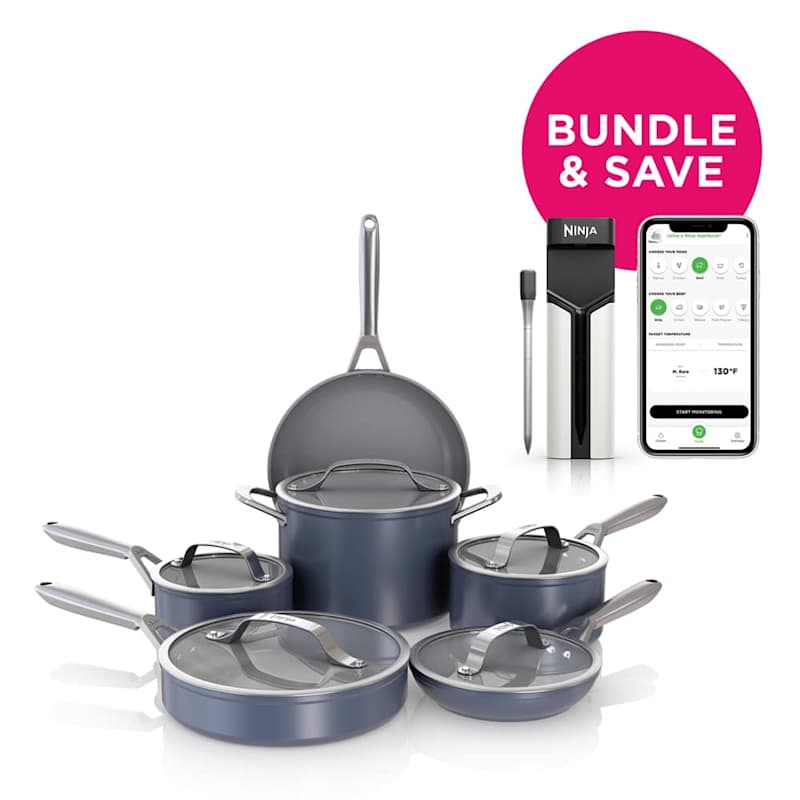 ダルネグロ　ポーカー　セット Ninja® Ceramic Pro 11-Piece Cookware Set with Wireless Thermometer