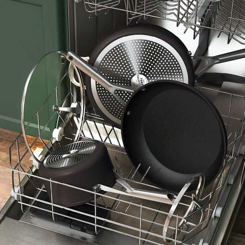 Batterie De Cuisine Ninja NeverStick Ceramic Pro 10 Pièces - Revêtement Céramique Sans PTFE, Compatible Induction, Four 350°C