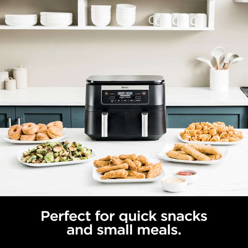 Ninja™ Foodi® DZ090C 5-in-1, 6-qt. 2-Basket Air Fryer with