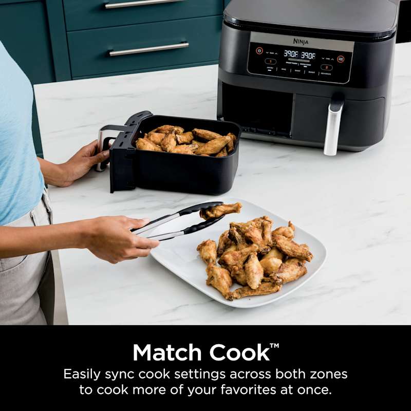 Ninja™ Foodi® DZ090C 5-in-1, 6-qt. 2-Basket Air Fryer with