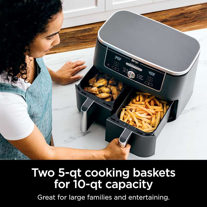 Ninja® Foodi® 6-in-1 10-qt. XL 2-Basket Air Fryer with DualZone™ Technology