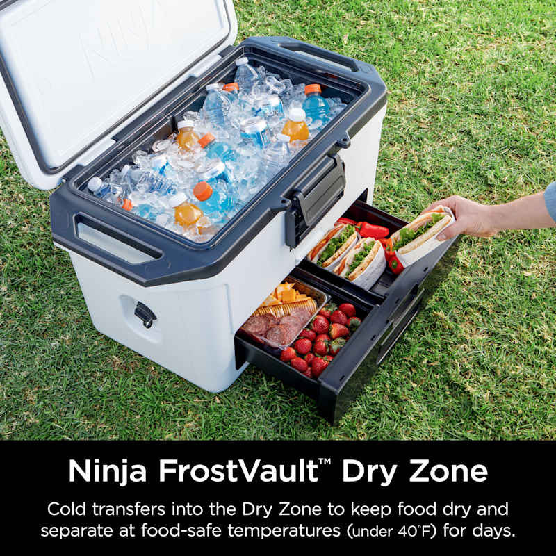 Ninja FrostVault™ 50qt Hard Cooler with Cold Dry Zone, Cloud