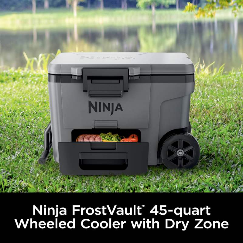 Ninja FrostVault™ 45qt Wheeled Cooler with Dry Zone, Slate Gray