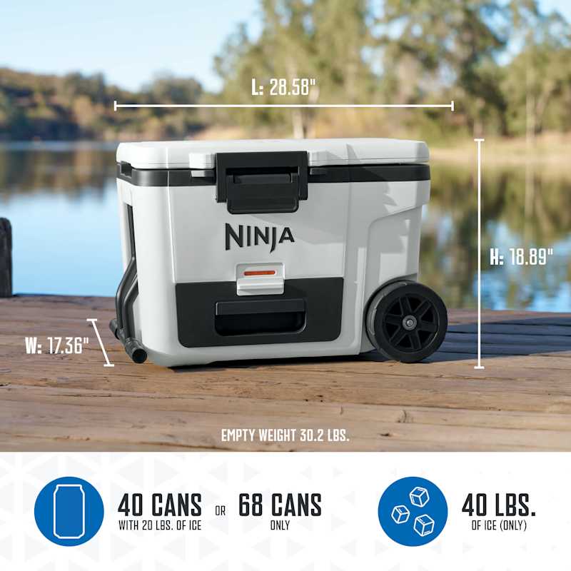 Ninja FrostVault™ 45qt Wheeled Cooler & Shark™ FlexBreeze
