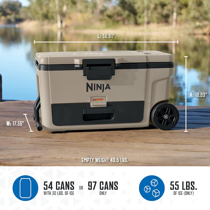 Ninja FrostVault™ 65qt Wheeled Cooler with Dry Zone (Birch Beige