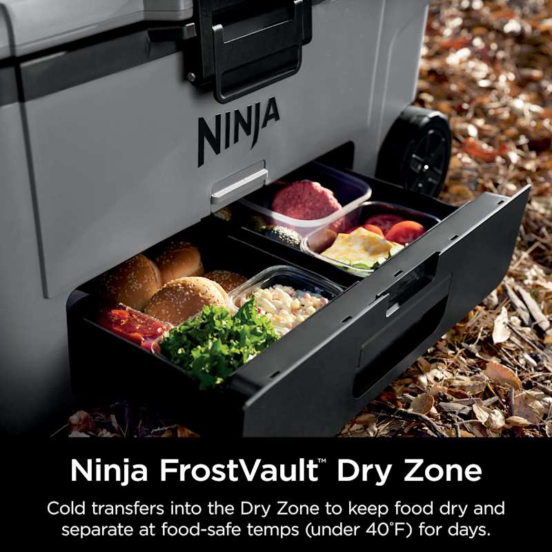 Ninja FrostVault™ 65qt Wheeled Cooler with Dry Zone (Slate Gray