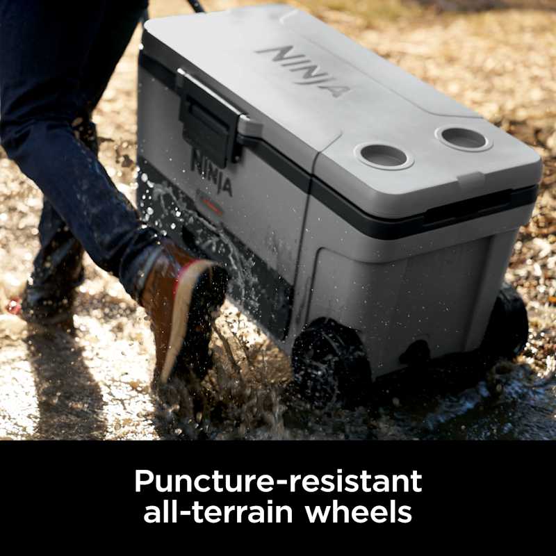Ninja FrostVault™ 65qt Wheeled Cooler with Dry Zone (Slate Gray
