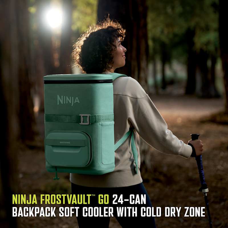 Ninja Outdoor FrostVault™ Go 24-Can Backpack Soft Cooler with Cold