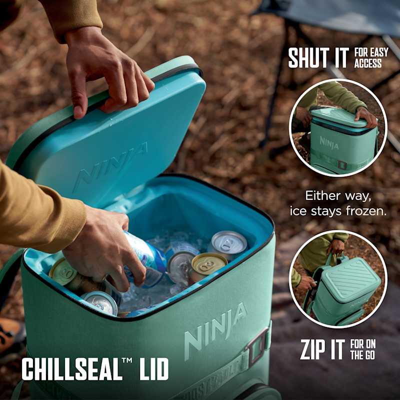 Ninja Outdoor FrostVault™ Go 24-Can Backpack Soft Cooler with Cold