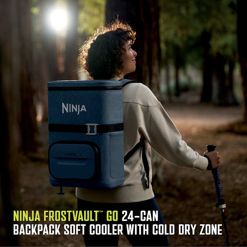 Ninja Outdoor FrostVault™ Go 24-Can Backpack Soft Cooler with Cold