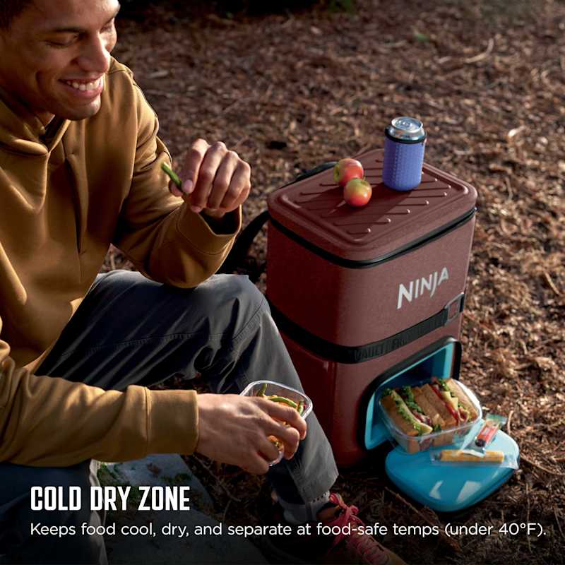 Ninja FrostVault™ 36 Can Backpack Cooler in Canyon Red | SharkNinja