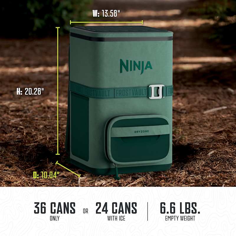 Ninja Outdoor FrostVault™ Go 36-Can Backpack Soft Cooler with Cold