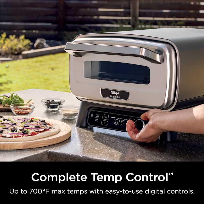 Ninja Artisan™ 5-in-1 Electric Pizza Oven Kit with Peel Adjustable Table & Cover