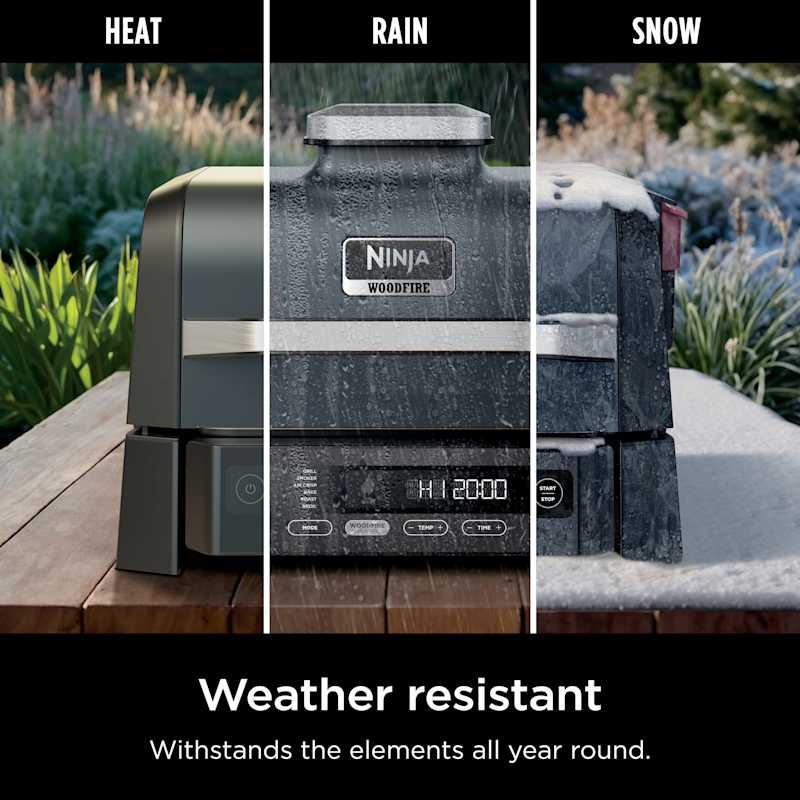 Ninja Woodfire® Outdoor Grill & Smoker, 6-in-1 Functionality