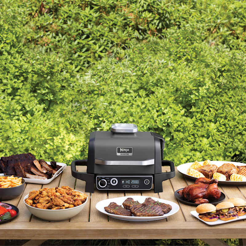 シカルナ工房 TINAI IKA OTOKO E TOWN atmos Ninja Woodfire™ Outdoor Grill & Smoker, 7-in-1 Master Grill