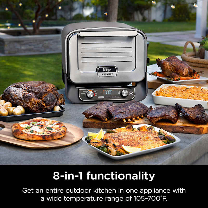 チャレンジDAO Ninja Woodfire™ 8-in-1 Outdoor Oven | SharkNinja CA
