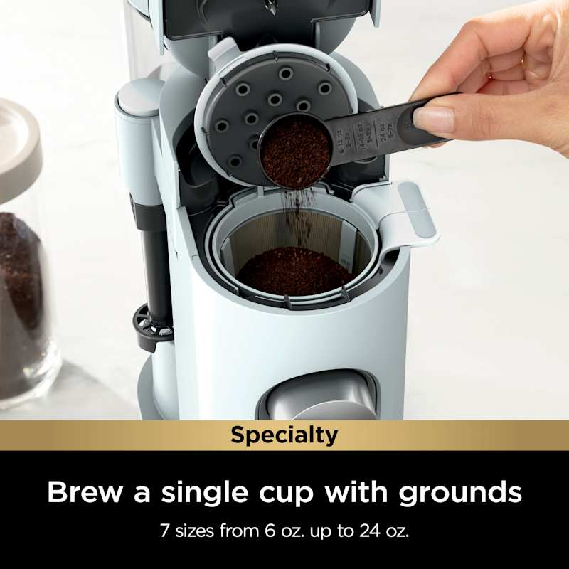 Ninja Single-Serve Pods & Grounds Specialty Coffee Maker, Glacier Blue