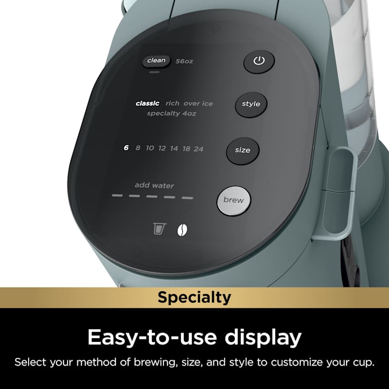 JJ.com様　グレーサイズ1 Ninja® Single-Serve Pods & Grounds Specialty Coffee Maker Sage