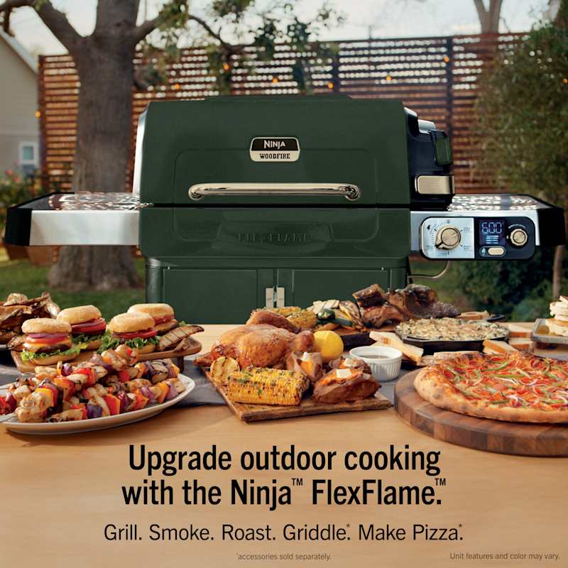 Ninja™ FlexFlame™ Propane Grill & Outdoor Cooking System, Green