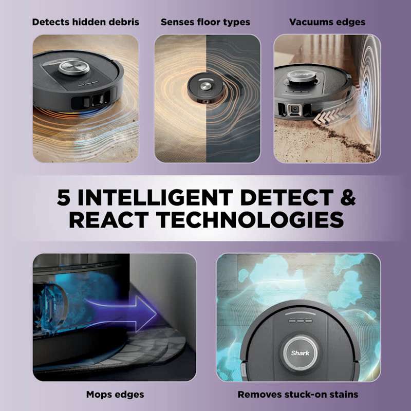Shark PowerDetect™ 2-in-1 Robot Vacuum and Mop with NeverTouch™ Base