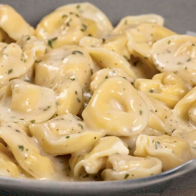 Tortellini Alfredo Bake & Roasted Garlic Broccoli