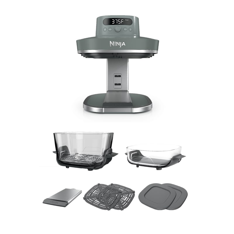 Ninja Crispi® Pro 6-in-1 Glass Countertop Air Fryer, Cyberspace