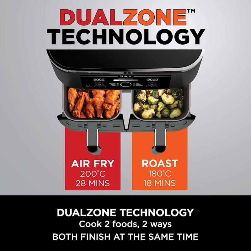 JZK 2x Heteluchtfriteuse rek voor Ninja Foodi Max Dual Zone Air fryer