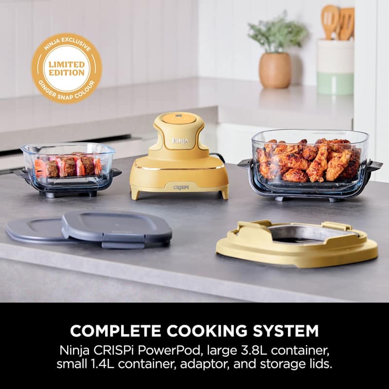 Ninja CRISPi 4-in-1 Portable Glass Air Fryer - Ginger Snap