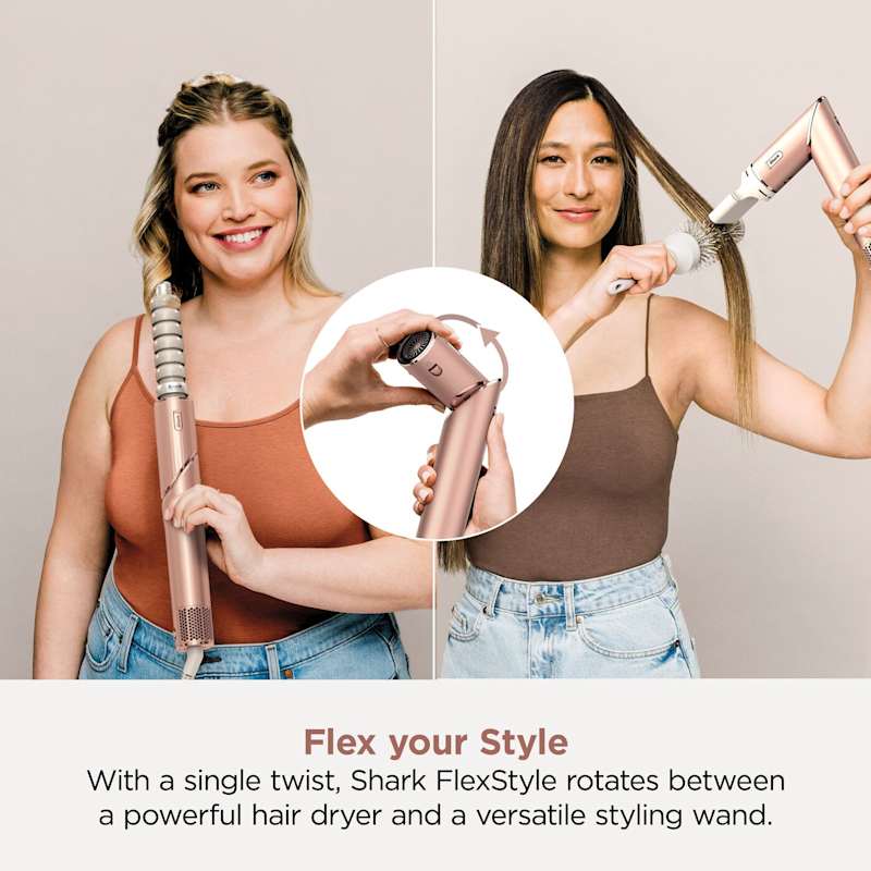 Shark FlexStyle HD643UPK ピンク Shark FlexStyle Limited Edition Pearl Pink 4-in-1 Air Styler
