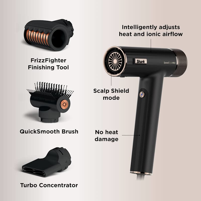 Shark SpeedStyle Pro 3-in-1 High-Velocity Hair Dryer System for