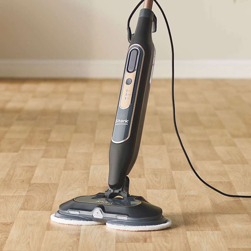 Shark Deluxe Black Steam & Scrub Automatic Steam Mop with Steam
