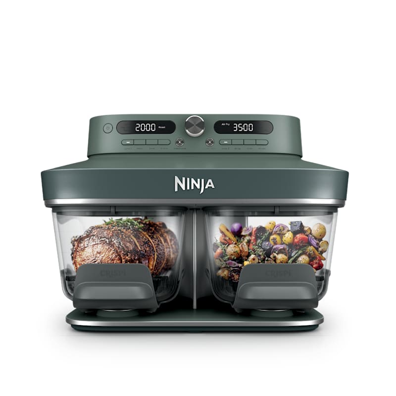 Ninja Crispi® DualZone™ Glass Countertop Air Fryer, in Vista Green