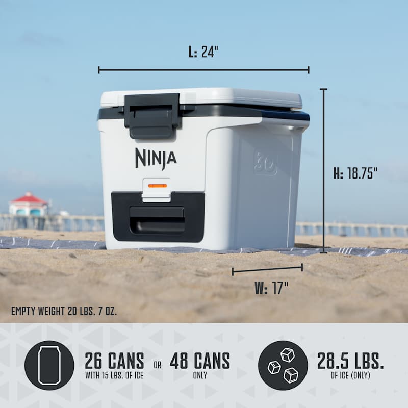 Ninja FrostVault™ 30qt Cooler in Cloud White | SharkNinja
