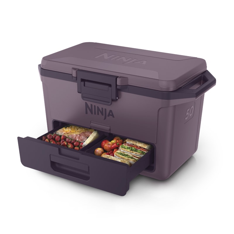 たろう Ninja FrostVault™ 50qt Hard Cooler with Cold Dry Zone in Plum