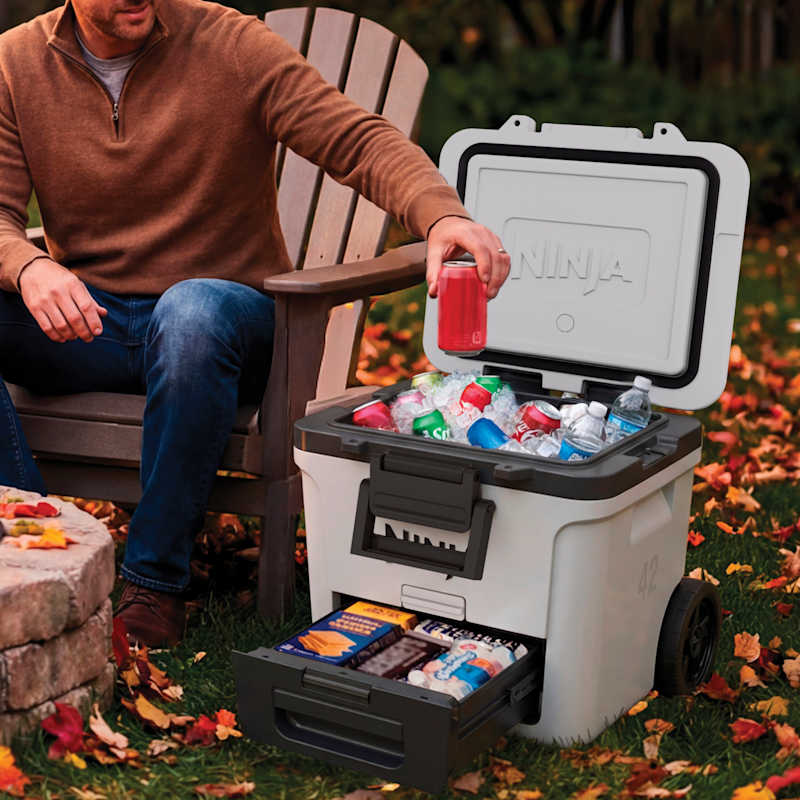 趣味・スポーツ・実用 Sport, politics and the working class Ninja FrostVault™ 42qt Wheeled Cooler with Dry Zone in Pink