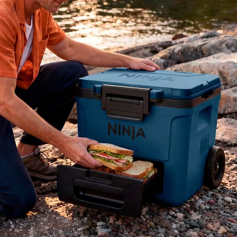 Ninja FrostVault™ 42qt Wheeled Cooler with Dry Zone, Poolside