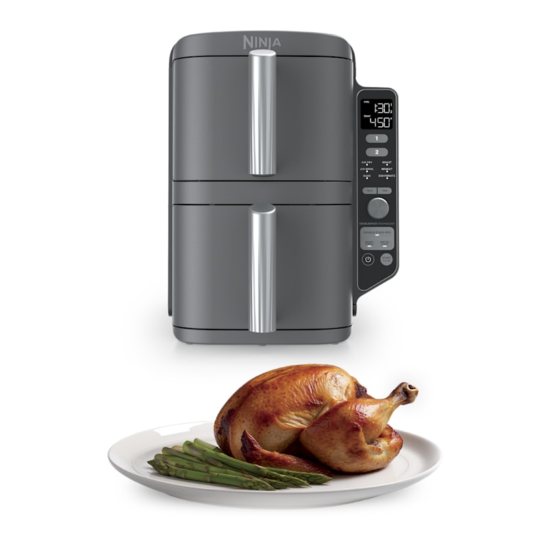 ニンジャスピナー 2box Amazon.com: Ninja Air Fryer, 8 QT DoubleStack 2-Basket, Space