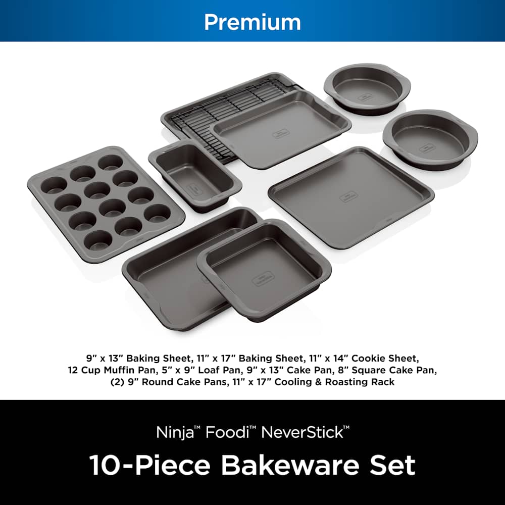 Ninja NeverStick™ Premium 10-Piece Bakeware Set