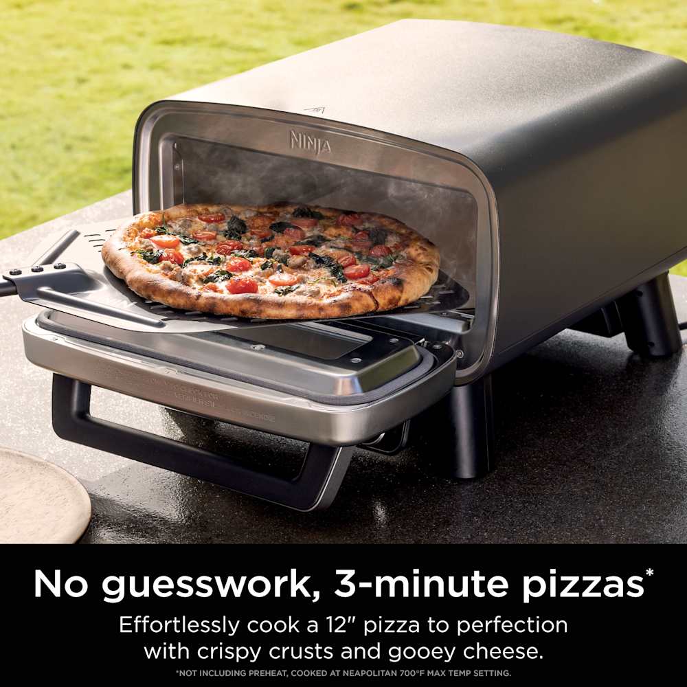 Ninja Artisan™ 5-in-1 Electric Pizza Oven Kit with Peel Adjustable Table & Cover